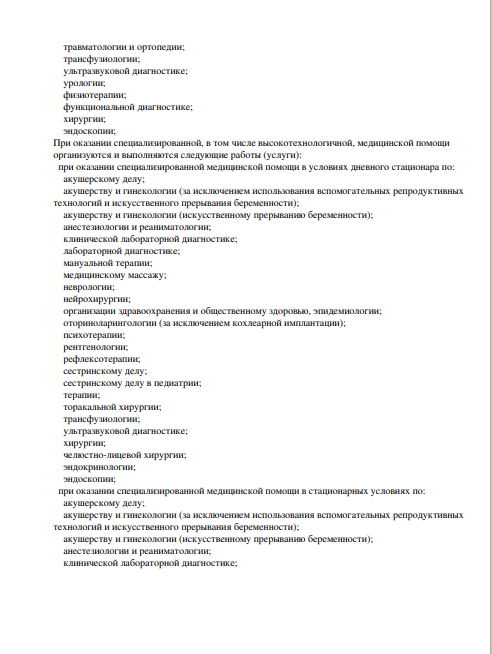 Лицензия Клиника Пирогова на Васильевском