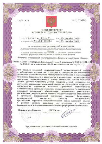 Лицензия Энерго