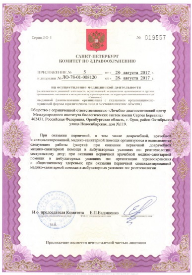 Лицензия МИБС