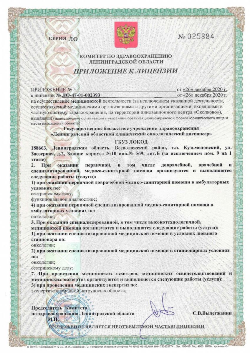 Лицензия ЛОКОД в Кузьмолово