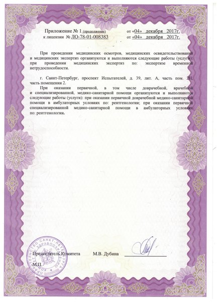 Лицензия НДЦ на пр Испытателей