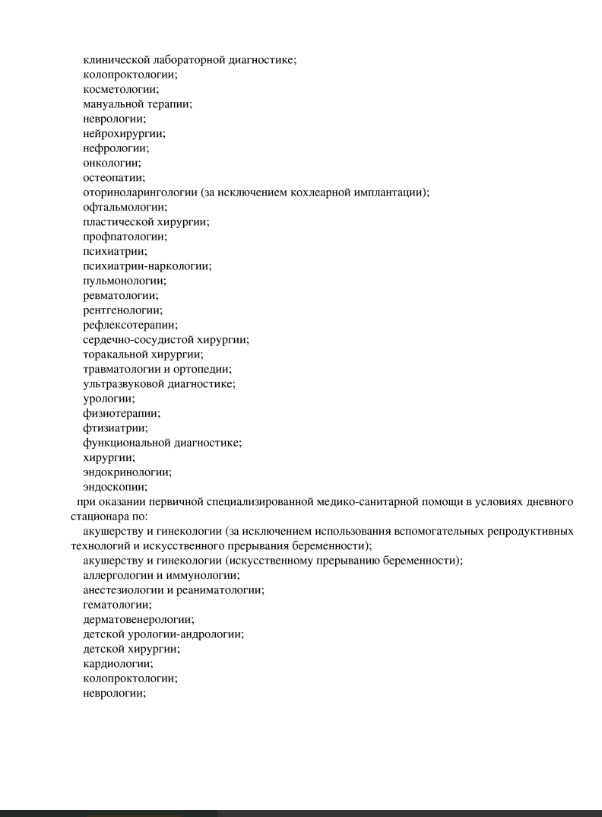 Лицензия СМ-клиника на Малой Балканской